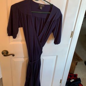 Purple Short Sleeve Banana Republic Dress, M